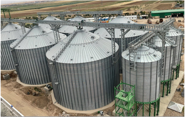 Flat floor silos